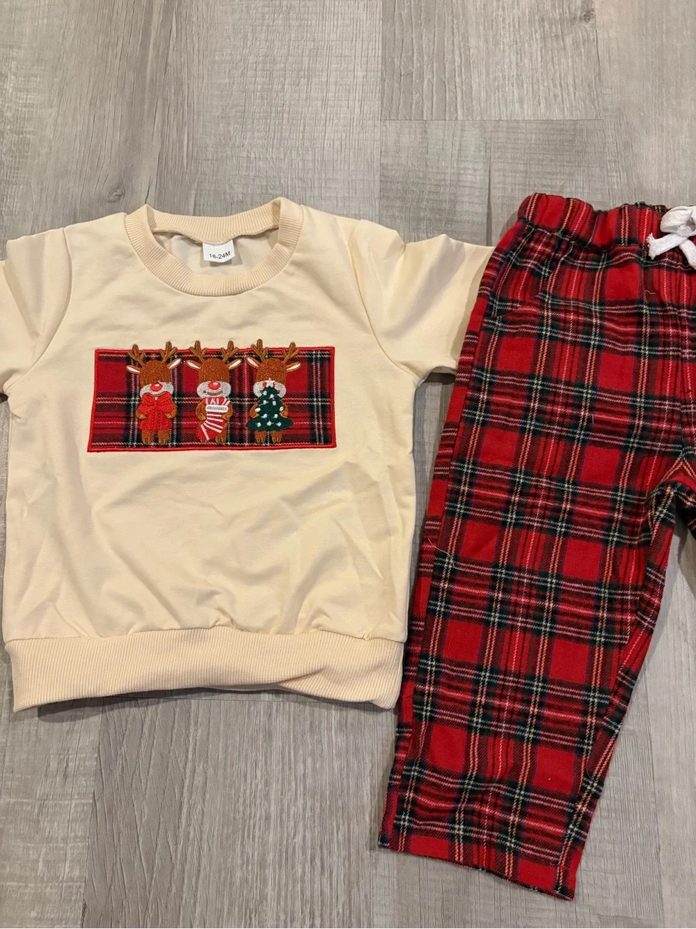 Toddler Boutique Boy Christmas Pants Set..18-24M